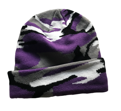 Material Eyez Purple Camo Beanie