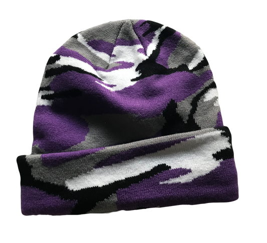 Material Eyez Purple Camo Beanie