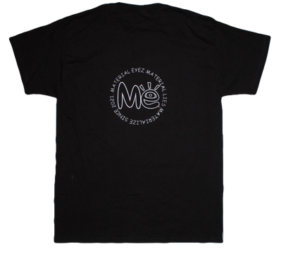 Material Eyez Mother Earth Black Tee White Logo