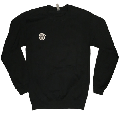 Material Eyez Third Eye Black Sweatshirt Gold Logo