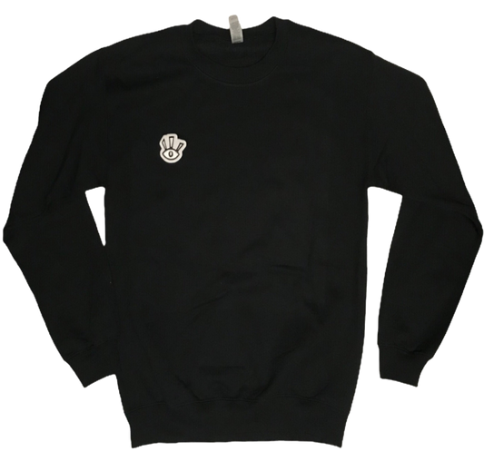 Material Eyez Third Eye Black Sweatshirt Gold Logo