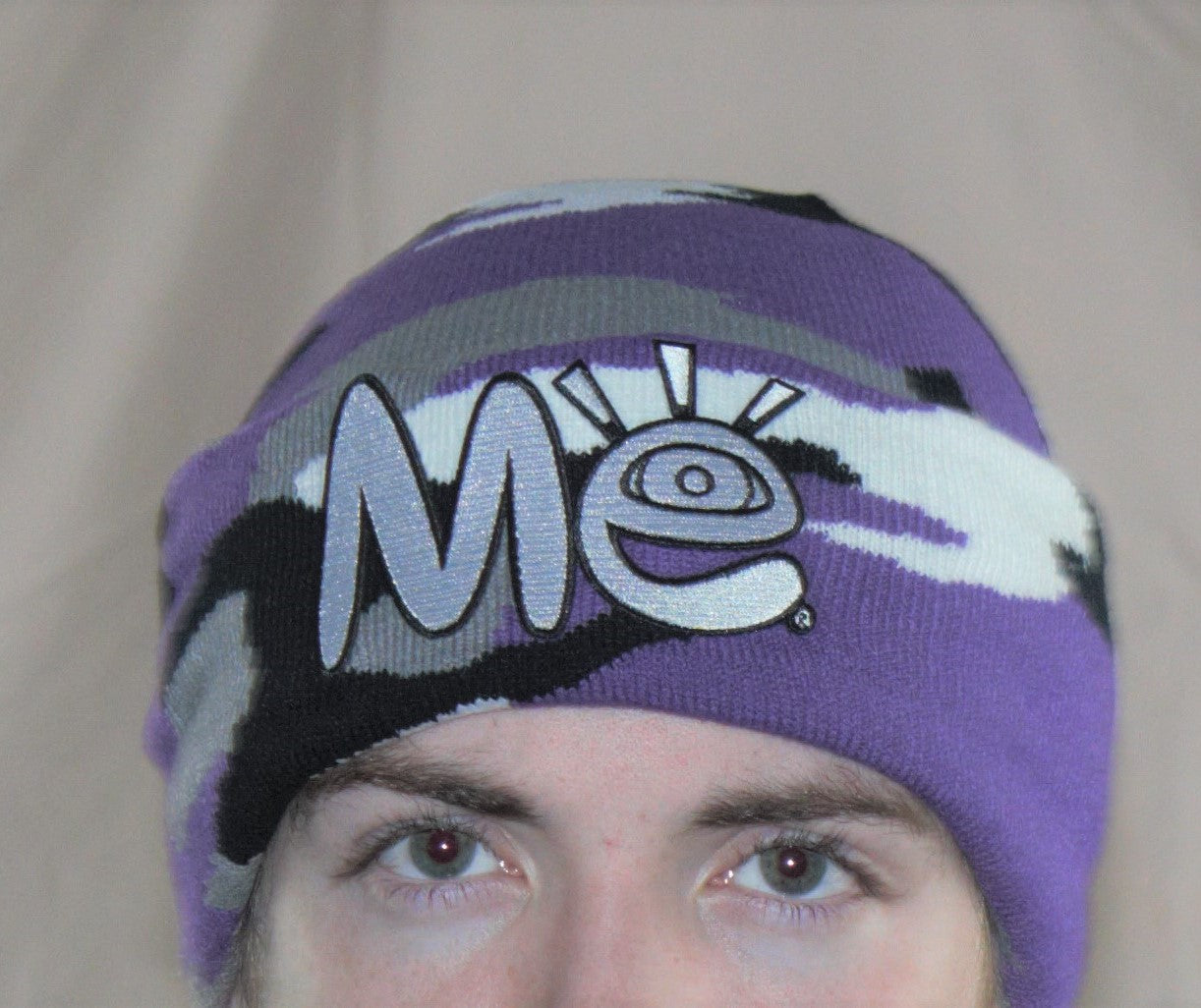 Material Eyez Purple Camo Beanie