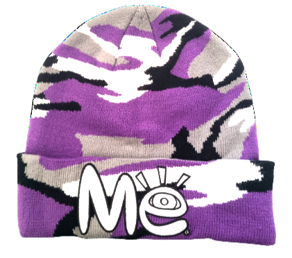 Material Eyez Purple Camo Beanie