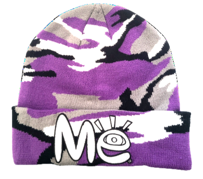 Material Eyez Purple Camo Beanie