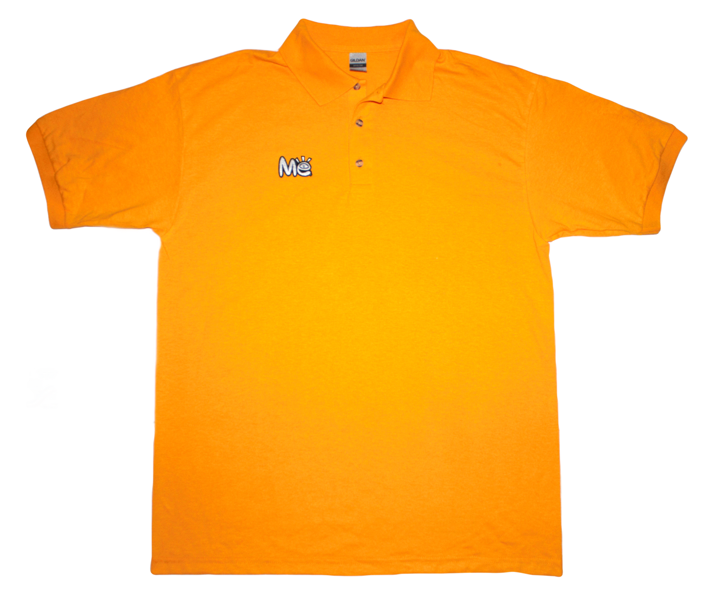 Material Eyez Yellow Short Sleeve Polo Black Font