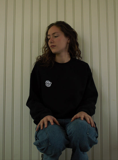 Material Eyez Third Eye Black Sweatshirt Gold Logo