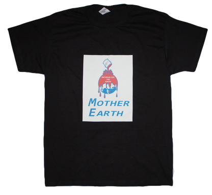 Material Eyez Mother Earth Black Tee White Logo